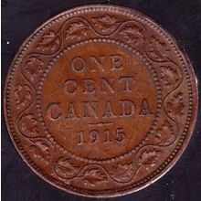 1915 Canada 1 Cent Coin