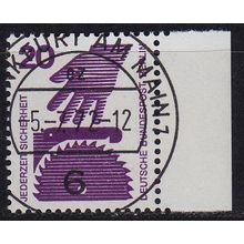 GERMANY BERLIN [1971] MiNr 0404 ( O/used ) [01] Unfall Rand