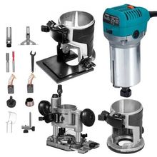 Compact Router 1.25HP With Fixed Base, Plunge Base and Tilt Base, Variable S...