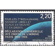 France 1988 Michel 2695 O Cote (2008) 1.20 € Droits de l'Homme Cachet rond