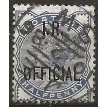 1885 O5 1/2d Slate-Blue Inland Revenue Official Good/Fine Used ..