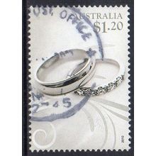 Australia 2010 Special Occasions - Silver Rings $1.20 Sheet Used