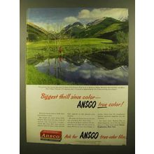 1950 Ansco Color Positive Film Ad - Biggest Thrill
