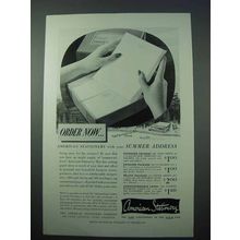 1953 American Stationery Ad - Order Now