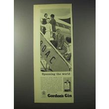 1958 Gordon's Gin Ad - Spanning the World