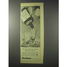 1958 Gordon's Gin Ad - Stood the Test of Time