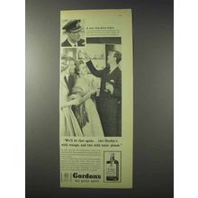 1958 Gordon's Gin Ad - We'll Do That Again