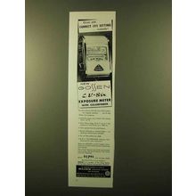 1958 Gossen L.V.-Six Exposure Meter Ad - Correct