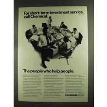 1972 Chemical Bank Ad - Short-Term Investment Service