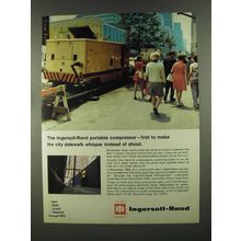1972 Ingersoll-Rand Portable Compressor Ad - Sidewalk