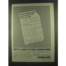 1972 Ramada Inns Ad - They'll Have to Stay Somewhere