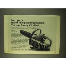 1974 Poulan XX Chainsaw Ad - Hottest Selling