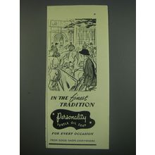 1949 Personality Turtle Oil Soap Ad - In the finest tradition