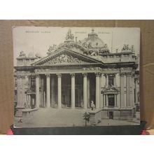 THE EXCHANGE, BRUXELLES, BRUSSELS . unused large antique postcard (A) =