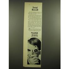 1968 Fujica Single-8 Reflex Zoom P-300 Movie Camera Ad - Total Recall