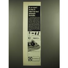 1968 BSR McDonald 600 Turntable Ad - Be an expert on how to select the best