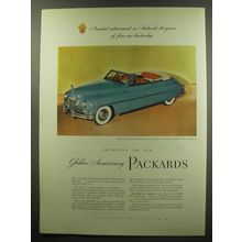 1949 Packard Golden Anniversary Custom Convertible Ad - Proudest achievement