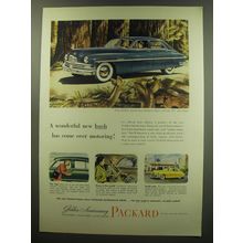 1949 Packard Golden Anniversary Super Ad - A wonderful new hush over Motoring