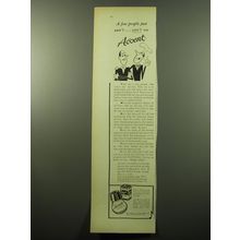1950 Ac'cent MSG Ad - A few people just can't.. can't see Ac'cent