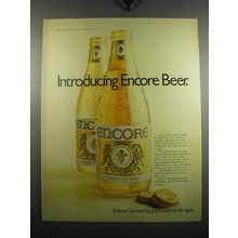 1971 Encore Beer Advertisement - Introducing Encore Beer