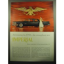 1958 Chrysler Imperial Car Ad - Announcing for 1958 the triumphant new Imperial