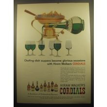 1959 Hiram Walker Cordials Ad - Chafing-dish suppers become glorious occasions