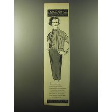 1960 I. Magnin & Co. Ad - Skirt, Cardigan and Pullover by Susan Thomas