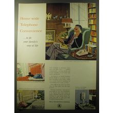 1960 Bell Telephone System Ad - Home-wide Telephone Convenience