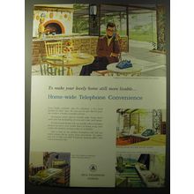 1960 Bell Telephone System Ad - To make your lovely home still more livable