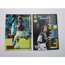 222. Ian Bishop - West Ham - Merlin Ultimate P. L 1995/96 Football Card (ef1)