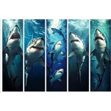 Shark Bookmarks Book Markers Gift For Reader (X5)