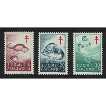 Finland Rodents Seal Tuberculosis Relief Fund 3v 1961 MNH SG#627-629