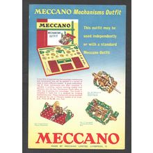 MECCANO MECHANISMS OUTFIT SET : Original Vintage 1960 Magazine Advert