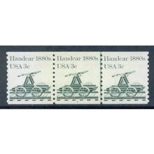 1898 3c Handcar Very Fine MNH Dry Gum PNC 1/3 W0474