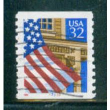 Used 2913 32c U.S. Flag Over Porch Fine CNS 33333 W0853