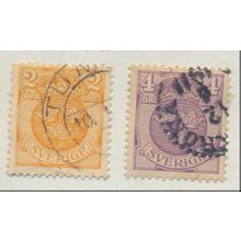 Sweden Stamp Scott #67 To 69, Used, Scans of All