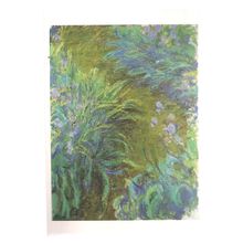 IRISES, by Claude Oscar Monet unused vintage postcard #