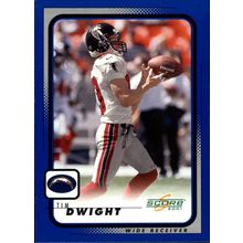 2001 Score Football Tim Dwight #10