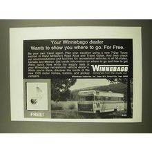 1969 Winnebago Motor Home Ad - Wants to Show You Where to Go