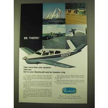 1970 Beechcraft Bonanza Plane Ad - Be There!