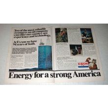1976 Exxon Oil Ad - Experience and Technology