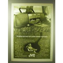 1989 JVC RC-X510 Boom Box Ad - Its ultra-low bass gets down deeper