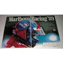1989 Marlboro Cigarettes Ad - Marlboro Racing '89