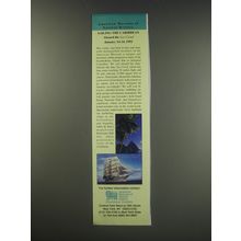 1991 AMerican Museum of Natural History Discovery Cruises Ad - Caribbean
