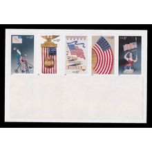 3776-3780 37c Patriotic Flags MNH Strip of 5 L01602