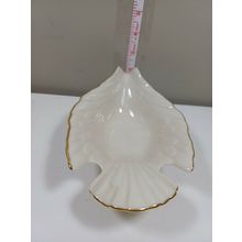 LENOX CHINA DOVE OPEN CANDY DISH Bird-Shape Bowl Cream Ivory 24k Gold Trim (A45)