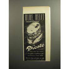 1951 Droste Blue Delft Assortment Chocolates Advertisement