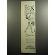 1951 United States Rubber Company Lastex Ad - I say, no austerity here