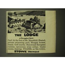 1955 The Lodge at Summglers' Notch Advertisement
