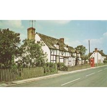 Church Road BT Telephone Box Eardisley Herefordshire 1970s Postcard